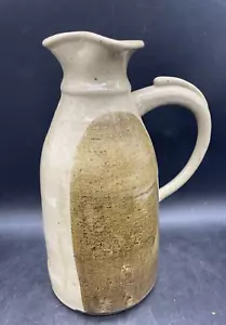Pottery Jug Signed ESSIG Hand Thrown Milk Pitcher Pottery Jug by MARK ESSIG 10.5 - Picture 1 of 9