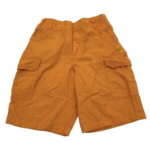 365 Kids From Garanimals Boys Size 8 Pull-On Cargo Shorts Pockets Orange