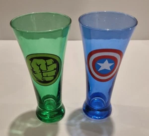Marvel Avengers Glasses Captain America & Hulk Collectible Novelty Gift Set - Picture 1 of 6