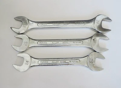 Juego de llaves de 3 piezas vintage S-K Tools 24 mm-29 mm Foto 1 de 4