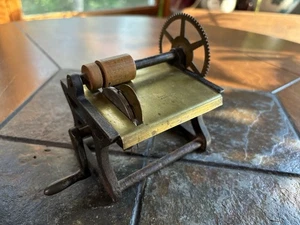 Antique Cast Iron Salesman Sample Table Saw Sawmill Hand Crank Pat 1876 Rare! - Picture 1 of 13