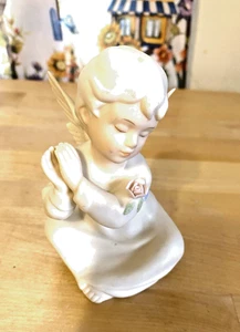 Vintage 1991 Home Interiors & Gift Porzellan HomcoGirl Engel Figur #1199 - Bild 1 von 2