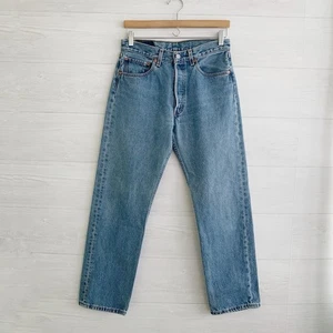 Levi’s 501 Light wash button fly jeans, 31 x 30 100% Cotton Made in Mexico - Picture 1 of 12