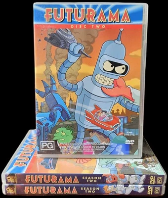 Futurama Season 2 Box Set **No Disc 1** DVD Region 4 PAL Free Fast Despatch Aus - Image 1 of 4