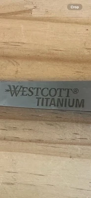 Westcott 8” Straight Soft Handle Titanium Bonded Glide Scissors, Grey/Yellow - Image 1 of 4