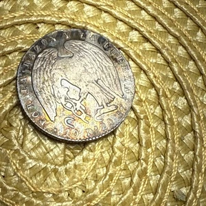 1845 2R Chile Silver Condor Rare In This Condition Toned Gem - Picture 1 of 11
