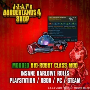 Borderlands 4✨ MODDED BIO-ROBOT CLASE HARLOWE MOD BL4 INSANE ROLLS ✅PC-PS-XBOX✨ - Imagen 1 de 2