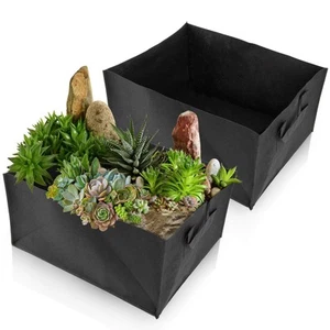 Fabric Raised Garden Bag - 2 Pack Grow Bed Bags,Non-Woven Growing Container w... - Picture 1 of 6