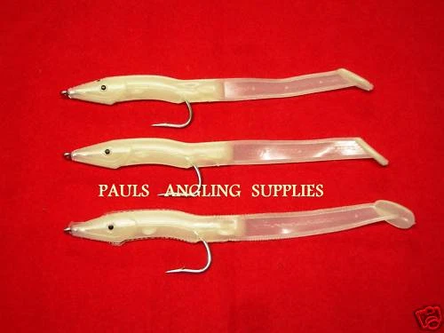 3 X Anguilas de Arena Portland Pesca en Mar Luminosas hk 4/0 9cm 17-110901 Foto 1 de 1