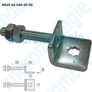 STAFFA SUPPORTO REGOLABILE A VITE ZINCATA Montaggio motori tubolari tapparelle - Imagen 1 de 1