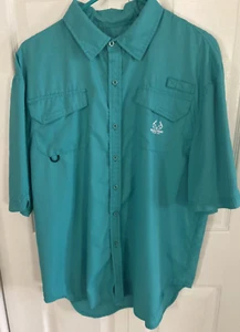 REALTREE Herren LG Angelhemd grün belüftet hinten kurzarm gesticktes Logo - Bild 1 von 18