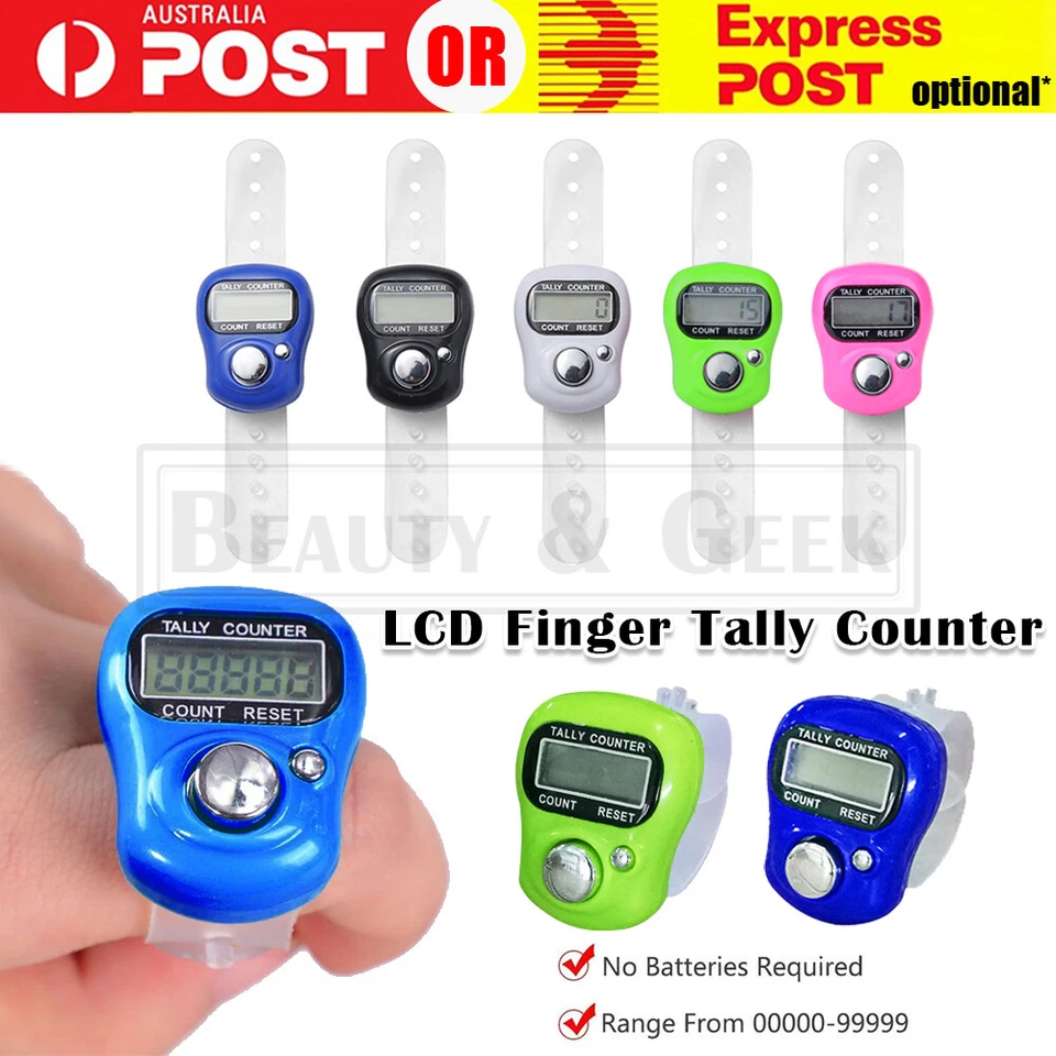 1-20PCS Digital LCD Electronic Golf Finger Hand Ring Knitting Row Counters Tally - image 1 of 3