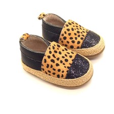 Baby Espadrilles Boy Girl Leather Slip Ons 2 Colours