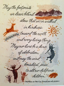 Earth Dance - We've Walked in Kindness - Native American - Cross Stitch Book - Picture 1 of 2