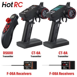 HotRC CT-6A/8A DS600 6CH 8CH 2.4G Transmitter Receiver Radio for RC Car Boat - Picture 1 of 29