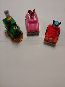 Mickey Mouse (Pull Back Car) & Minnie Mouse & Donald Duck Train - McDonalds 1988