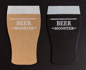 Beer Monster die cut foiled card toppers embellishments, pk5 - Picture 1 of 2