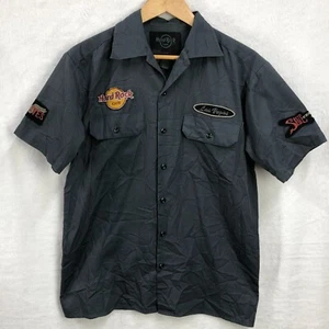 Hard Rock Cafe Las Vegas Rock Lives Mens Small Save The Planet Button Up Shirt - Picture 1 of 9