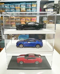 1:64 Diecast Metal Model Car Acrylic Case Display Base Box New - Picture 1 of 16
