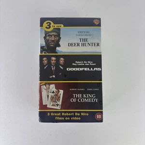 Robert De Niro ( 3 Video VHS Box Set ) Deer Hunter/Goodfellas/Heat New Sealed - Picture 1 of 6