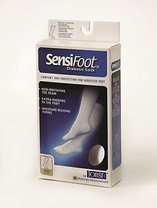 Jobst Sensifoot Diabetic Knee Socks 8-15 mmhg Compression Support Closed Toe