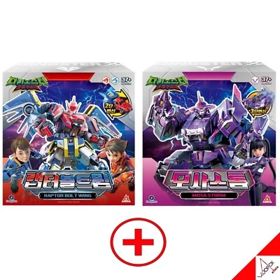 DINOSTER 2024 RAPTOR BOLT WING + MOSA STORM Set Transformer Robot Car Figure Toy - Image 1 of 4