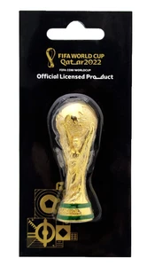 FIFA WORLD CUP TROPHY. QATAR 2022. NEW OFFICIAL LICENSED PRODUCT. SIZE: 70mm - Picture 1 of 5