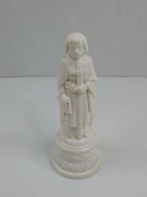 Pieza de ajedrez de repuesto vintage Anri White Bishop ES Lowe Renaissance Foto 1 de 4