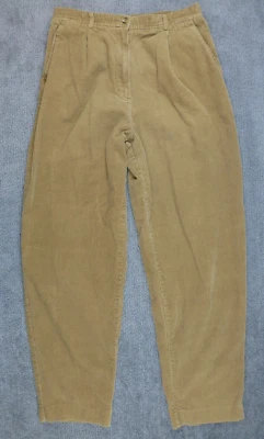 Pantalones de pana Pendleton Woolen Mills para mujer talla 12 marrón elástico calce recto Foto 1 de 4