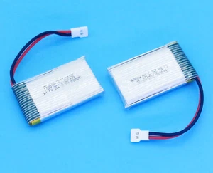 2x 782540 3.7V 600mAh 20C High power LiPo Battery No PCM inside for Model Toys - Picture 1 of 11