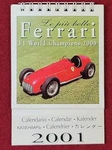 Calendario Le Piu Belle Ferrari (Campeones del Mundo de F1 2000) 2001 - Imagen 1 de 4