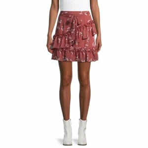 No Boundaries Juniors Ruffled Woven Skirt  - Size XXXL (21) - Picture 1 of 16