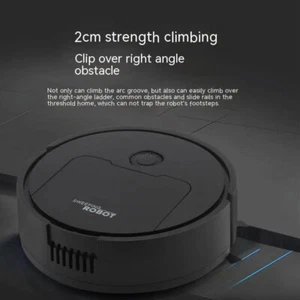 Automatic Robotic Vacuum Household Sweeping Dragging Robot Black - Picture 1 of 7