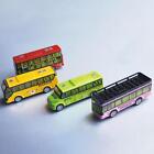 4 Pieces Kids Diecast Metal Car Toy Sightseeing Bus Model for 1:64 Scale
