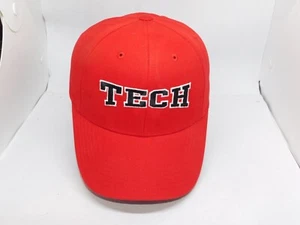 Captivating Headgear Texas Tech Red Embroidered Baseball Cap Hat - Picture 1 of 4