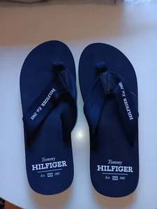 Tommy Hilfiger Badelatschen Zehentrenner Gr. 42 dunkelblau Neu - Bild 1 von 3