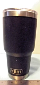 Yeti 30oz Stainless Steel Tumbler - BLACK Used Good Condition - Picture 1 of 8