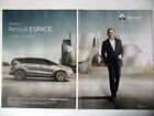 PUBLICITE-ADVERTISING :  RENAULT Espace [2pages]2015 Kevin Spacey debout,Voiture