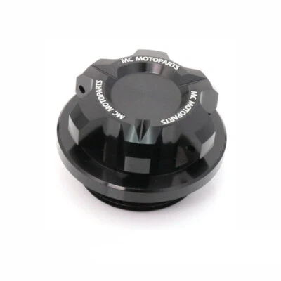Black CNC Oil Filler Cap T-AXIS For Kawasaki Z750 2003-2005 KLR650 1987-2006 - Image 1 of 3