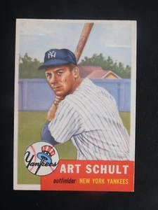 Tarjeta de béisbol Topps #167 1953 Art Schult (casi nuevo) dura - Imagen 1 de 2