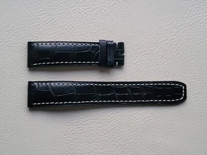 Baume & Mercier black strap band 20mm MOA10054 Hampton and etc. - Picture 1 of 4