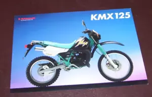 KAWASAKI KMX125 -A/B SALES LEAFLET P/N 99949-1090 ALL-E VII-IX Not dated - Picture 1 of 2
