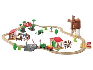Playtive Chemin de fer en bois ferme - Imagen 1 de 6