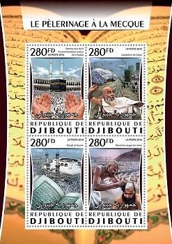 2016 Djibouti - Pilgrimage To Mecca. Michel: 1109-1112. Scott Code: 940 Cover