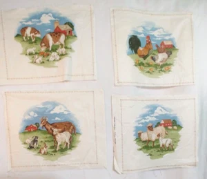 Paneles de algodón VIP Cranston cortar y coser para almohadas artesanías animales de granja 13"x 11" - Imagen 1 de 6