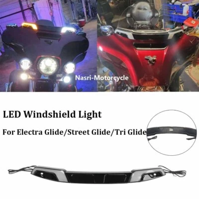 For Harley Street Glide ST LED Windshield Lights Street Glide FLHX/I 2014-2023 - Image 1 of 4