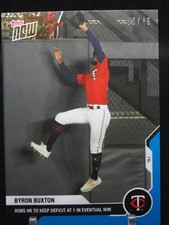 Parallel 6/49 Blue 2020 Topps Now BYRON BUXTON card #197 Minnesota Twins