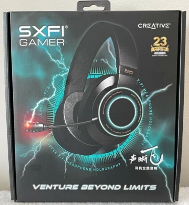 Creative SXFI Gamer USB-C Wired Gaming Headset Pro-Grade ANC Commander Mic Super - Image 1 of 4