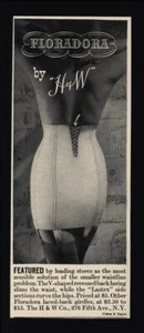1939 H&W FLORADORA Girdles - Sexy Nude Woman VINTAGE AD - Picture 1 of 1
