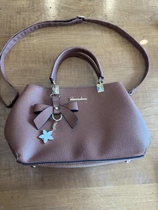 Dreubea Damen Handtasche Beuteltasche Schultertasche Leder Umhängetasche braun - Bild 1 von 5
